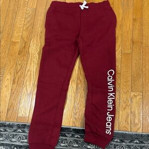 Calvin Klein Kids Burgundy Joggers